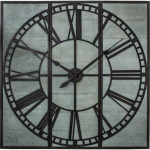 3dílné nástěnné hodiny Antic Line Industrielle, 114,5 x 114 cm
