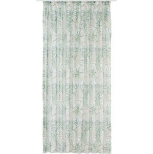 Zeleno-béžová záclona 300x260 cm Palmas – Mendola Fabrics