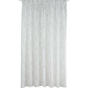 Bílo-šedá záclona 300x260 cm Balada – Mendola Fabrics