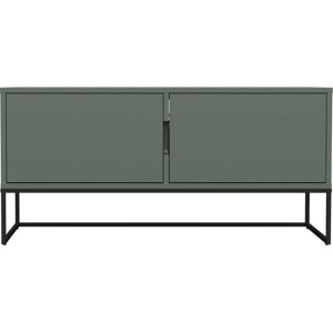 Šedozelený TV stolek 118x57 cm Lipp - Tenzo