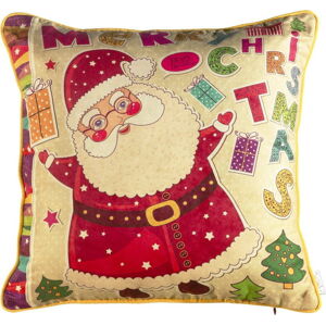 Vánoční povlak na polštář Mike & Co. NEW YORK Comfort Happy Santa, 43 x 43 cm