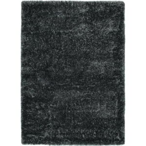 Antracitově šedý koberec Universal Aloe Liso, 140 x 200 cm