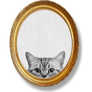 Oválný nástěnný obraz Really Nice Things Cat, 40 x 50 cm