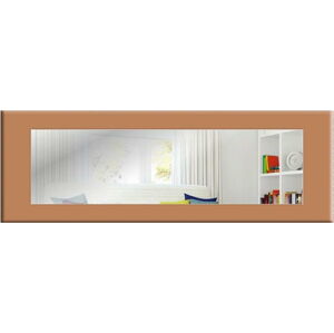 Nástěnné zrcadlo s oranžovohnědým rámem Oyo Concept Eve, 120 x 40 cm