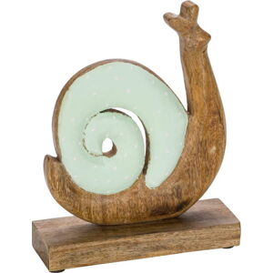 Dřevěná velikonoční dekorace se zelenými detaily Ego Dekor Snail