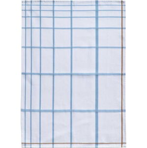 Bílo-modrá bavlněná kuchyňská utěrka Zone Garro, 50 x 70 cm