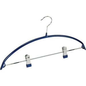 Modré protiskluzové ramínko na oblečení s klipsy Wenko Hanger Compact