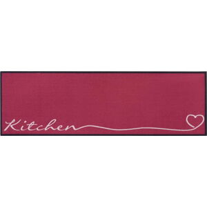 Červený běhoun Zala Living Kitchen, 50 x 150 cm