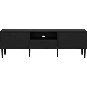 Černý TV stolek 177x57 cm Media – Tvilum