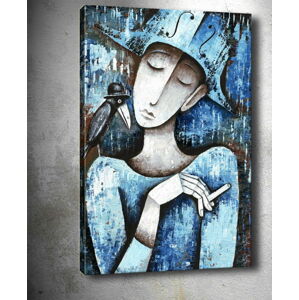 Obraz Tablo Center Girl With Cigarette, 40 x 60 cm