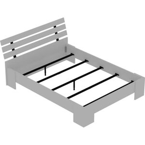 Bílá dvoulůžková postel 140x190 cm Kutay – Kalune Design