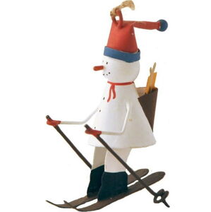 Závěsná vánoční dekorace Snowman on Skiis - G-Bork