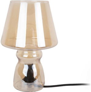 Hnědá skleněná stolní lampa Leitmotiv Classic Glass, ø 16 cm