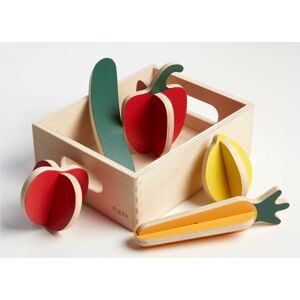 Dřevěný dětský hrací set Flexa Play Shop Vegetables