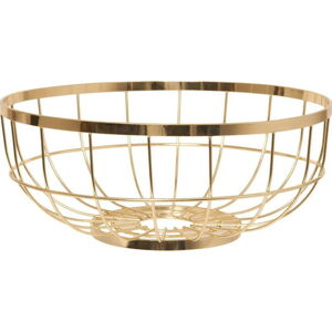 Mísa na ovoce Present Time Open Grid Gold