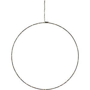 Černá vánoční závěsná světelná dekorace Markslöjd Alpha Circle, výška 45 cm