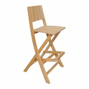 Dřevěné zahradní barové židle v přírodní barvě v sadě 2 ks Navy – Ezeis