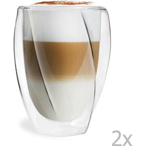Sada 2 dvoustěnných sklenic Vialli Design Latte, 300 ml