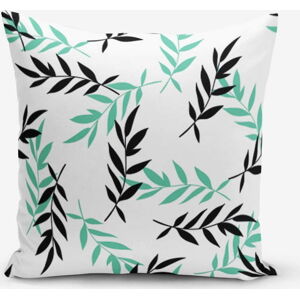 Povlak na polštář s příměsí bavlny Minimalist Cushion Covers Black Tea, 45 x 45 cm