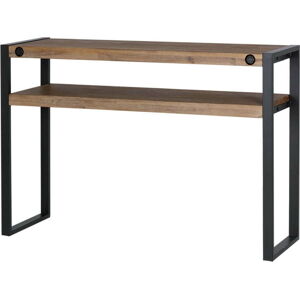 Černo-hnědý konzolový stolek z akáciového dřeva sømcasa Boston