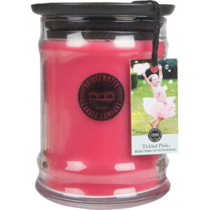 Svíčka ve skleněné dóze s vůní lipových květů Bridgewater candle Company Tickled Pink, doba hoření 65-85 hodin