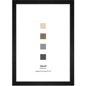 Černý nástěnný rámeček Styler Ramka Japan AK, 36 x 46 cm