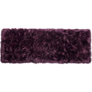 Fialový koberec z ovčí vlny Royal Dream Zealand Long, 70 x 190 cm