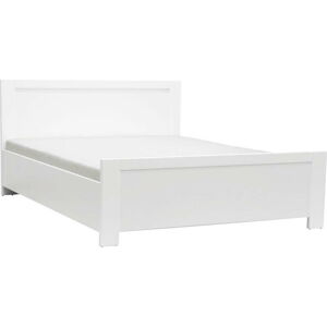 Bílá dvoulůžková postel Mazzini Beds Sleep, 180 x 200 cm