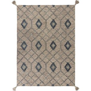 Šedý vlněný koberec Flair Rugs Diego, 160 x 230 cm