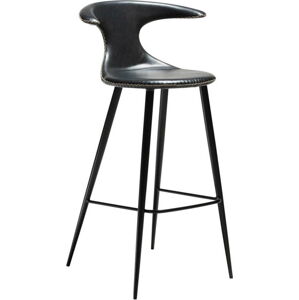 Černá barová židle z eko kůže DAN–FORM Denmark Flair, výška 100 cm