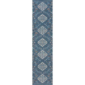 Modrý dvouvrstvý běhoun Flair Rugs MATCH Chloe Traditional, 57 x 230 cm