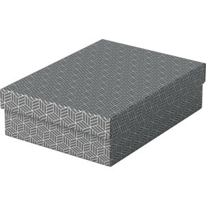 Sada 3 šedých úložných boxů Esselte Home, 26,5 x 36 cm