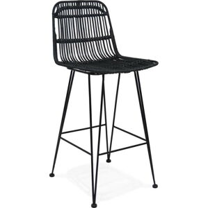 Černá barová židle Kokoon Liano Mini, výška sedáku 65 cm
