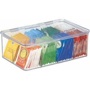 Box na čajové sáčky iDesign Binz Tea, 27,5 x 18,5 cm