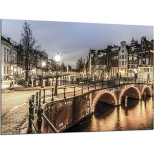 Obraz Styler Glasspik Amsterdam City, 70 x 100 cm