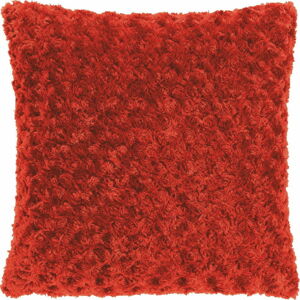 Červený polštář Tiseco Home Studio Curl, 45 x 45 cm