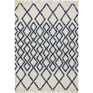 Béžovo-modrý koberec Asiatic Carpets Hackney Diamond, 160 x 230 cm