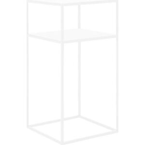 Bílý odkládací patrový stolek CustomForm Tensio, 30 x 30 cm