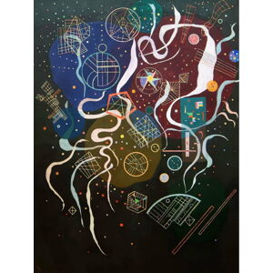 Obraz - reprodukce 50x70 cm Mouvement I, Wassily Kandinsky – Fedkolor