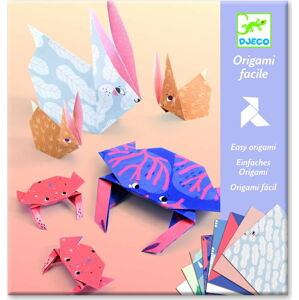 Sada 24 origami papírů s návodem Djeco Family