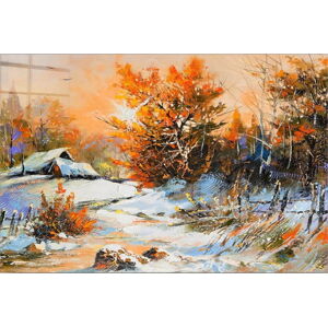 Skleněný obraz 70x50 cm Winter – Wallity