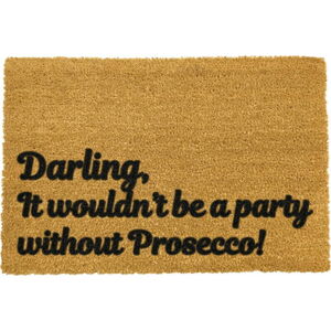 Rohožka z přírodního kokosového vlákna Artsy Doormats Darling Prosecco, 40 x 60 cm