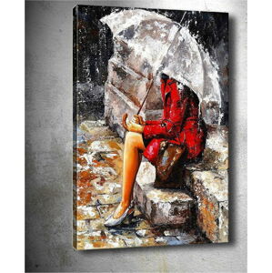 Obraz Tablo Center Waiting in the Rain, 40 x 60 cm