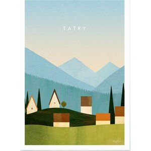 Plakát 30x40 cm Tatry – Travelposter