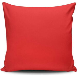 Červený polštář Sacha, 45 x 45 cm