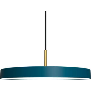 Petrolejově modré závěsné svítidlo UMAGE Asteria, ⌀ 43 cm