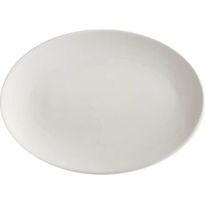 Bílý porcelánový talíř Maxwell & Williams Basic, 35 x 25 cm