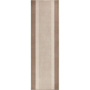 Hnědo-béžový běhoun Hanse Home Basic, 80 x 400 cm