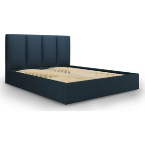 Modrá dvoulůžková postel Mazzini Beds Juniper, 140 x 200 cm