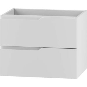 Bílá nízká závěsná skříňka pod umyvadlo 60x46 cm Nicea – STOLKAR